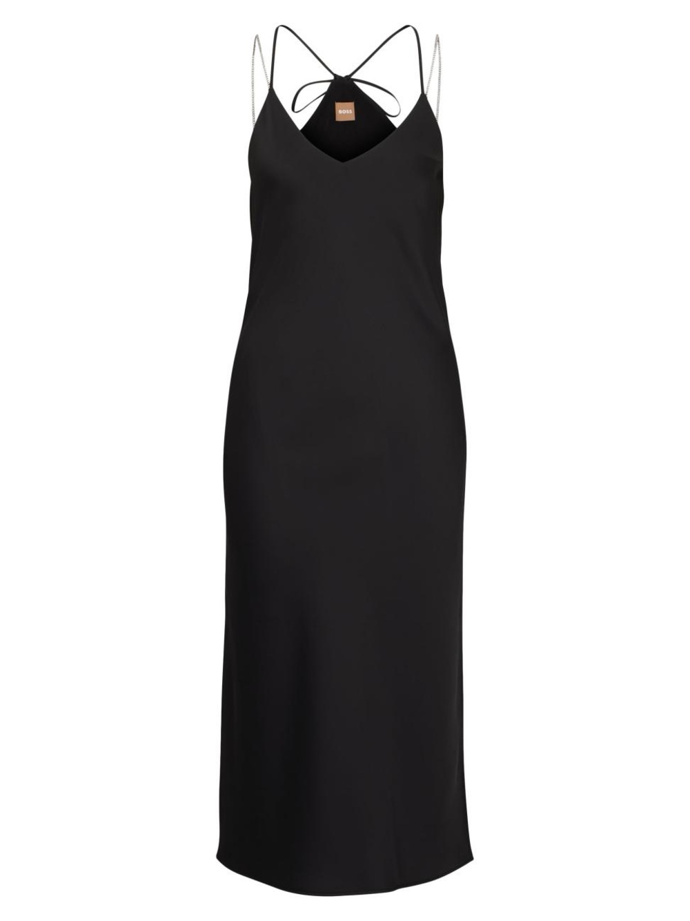 Hugo Boss Satin Chain Midi Dress
